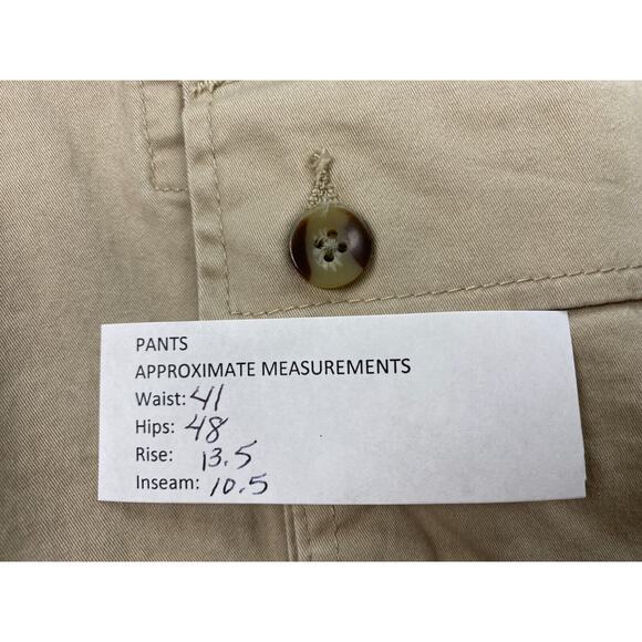 Saddlebred Cargo Shorts Mens 42 Khaki Tan Relaxed Stretch Casual Pockets - Picture 7 of 11